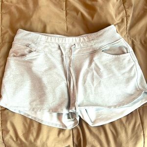 HYLETE gray womens athletic shorts
